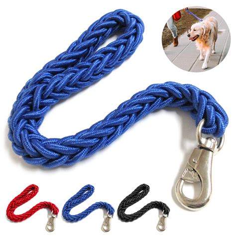 Dog Leash 2 Heavy Duty Strong Durable Thick Braided Rope Training