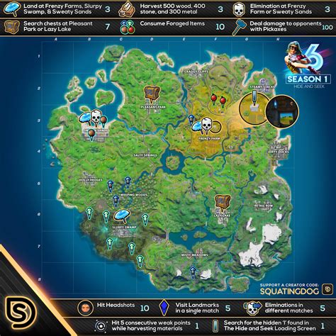 Fortnite chapter 2's fifth season has added bounties for you to complete, so here's a guide explaining how it all works. Fortnite Chapter 2 Season 1 Week 6 Challenges Cheat Sheet