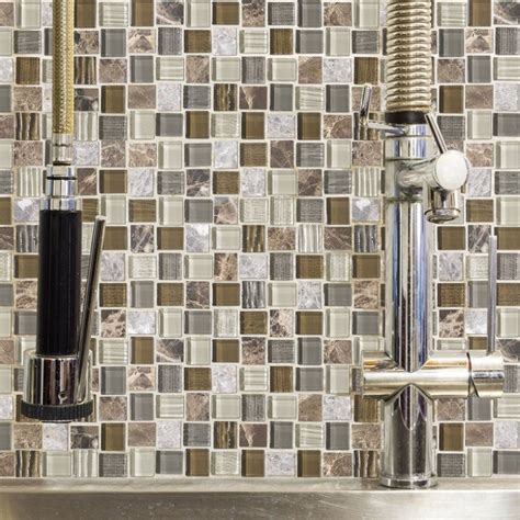 Decopus copper mosaic tile backsplash peel and stick (hexagon hx25 copper mute 5pc/pack) for kitchen bathroom wall accents, 12''x 12'', 0.16'' stick on mosaic tile 4.6 out of 5 stars 41 $42.99 $ 42. Tile Clearance - Low Clearance Prices on Glass Tile and Stone