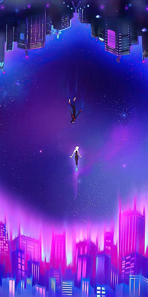 1080x2160 Spider Gwen And Miles Spiderman One Plus 5thonor 7xhonor