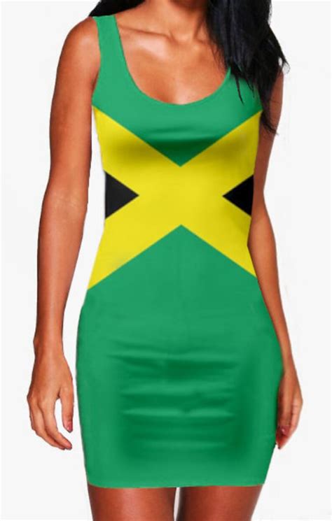 Jamaican Flag Mini Dress Etsy