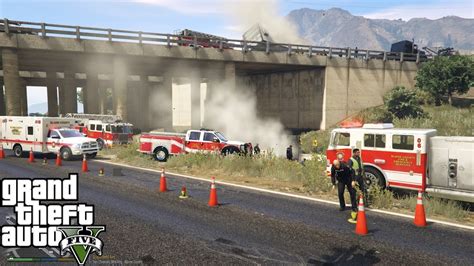 Gta 5 Blaine County Fire Department And Ems Responds To A Crazy