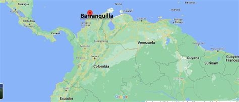 ¿dónde Está Barranquilla Colombia Mapa Barranquilla Colombia