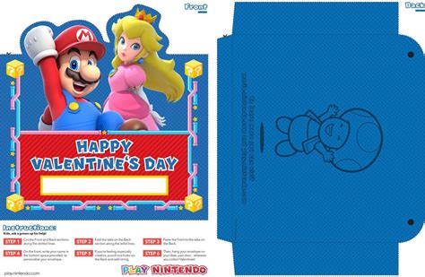 Printable Cards Printables Mario Y Luigi Mario And Princess Peach