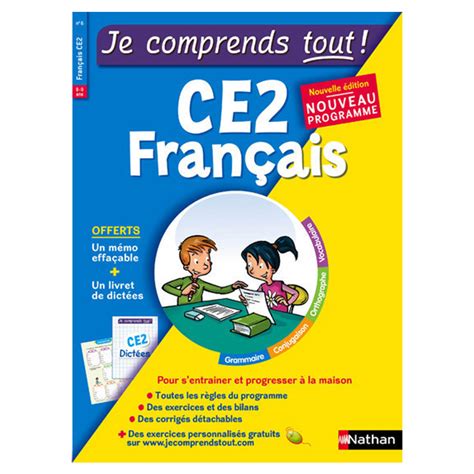 Je Comprends Tout Ce2 Français Chez Rentreediscount Le Coin Des Livres