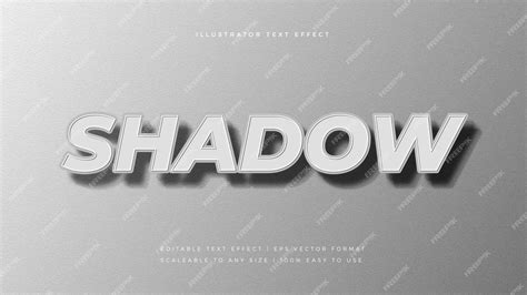 Premium Vector Bold Hard Shadow Text Style Font Effect