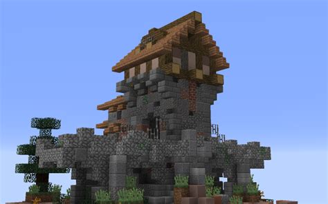 Realistic Medieval Bridge House Minecraft Project