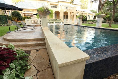Classic Pool With Contemporary Lines Clean Edge Stone