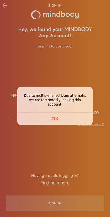 Help Im Locked Out Of My Mindbody App Account What Do I Do
