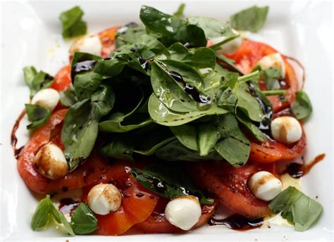Jills Test Kitchen Heirloom Tomato Bocconcini And Basil Spinach Salad