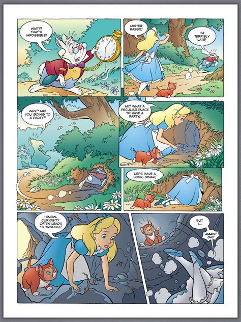 Image Alice In Wonderland Comic Story Pagepng Disney Wiki Fandom