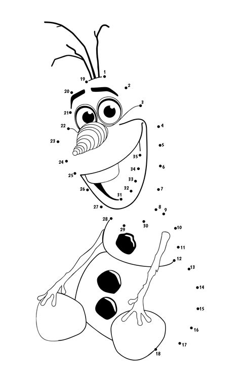 Free Printable Frozen Dot To Dot Printables Frozen Connect The Dots Images