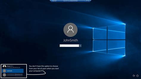 Users To Choose From From Login Windows 10 Forums