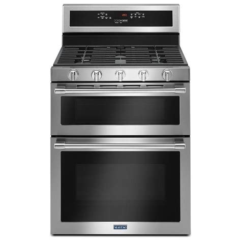Maytag 30 Inch Wide Double Oven Gas Range With True Convection 60 Cu