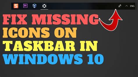 Fix Missing Icons On Taskbar In Windows 10 Benisnous