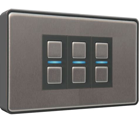 Buy Lightwave Smart Series 3 Gang Dimmer Switch Stainless Steel