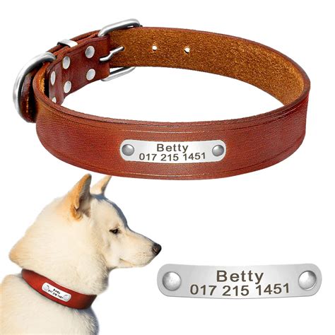 Buy Personalized Real Leather Dog Collar For Dog