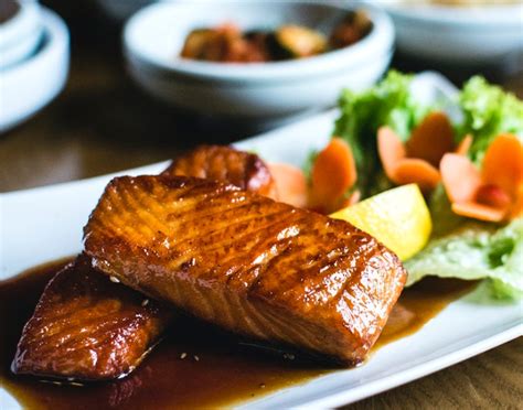 If you'd love to eat like royalty without investing a fortune. Grilled Salmon with Teriyaki Sauce - La Rosé's