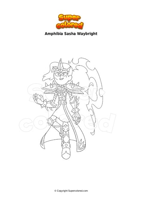 Coloring Page Amphibia Marcy Older Supercolored
