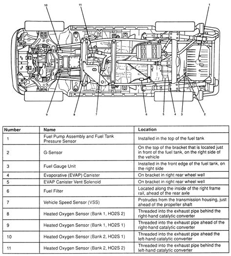 Toyota Camry Undercarriage Parts Diagram