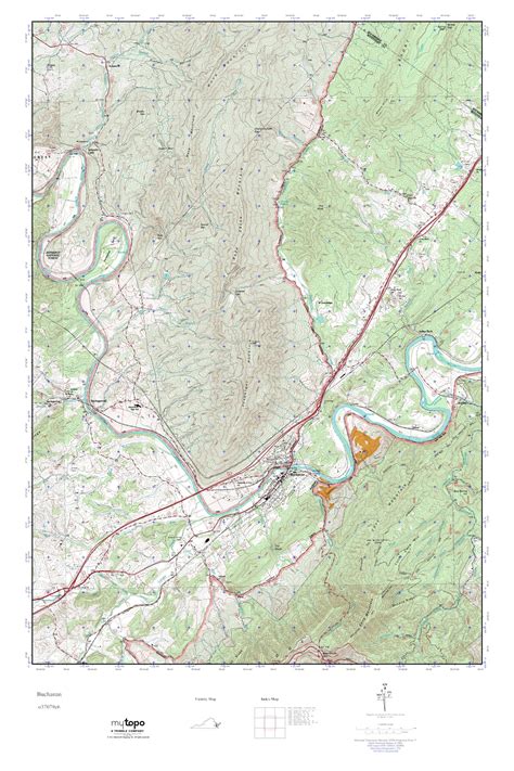 Mytopo Buchanan Virginia Usgs Quad Topo Map