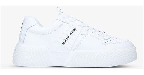 Naked Wolfe Paradox Low Top Leather Trainers In White For Men Lyst