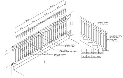 Railing Sections And Plan Drawing Details Dwg File Cadbull My Xxx Hot
