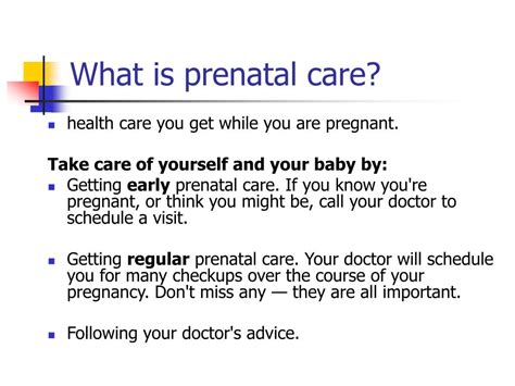 Ppt Prenatal Care Powerpoint Presentation Free Download Id3910731