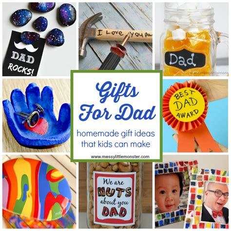 Some of these are so easy to make that kids can help, too. Gifts For Dad From Kids - Homemade Gift Ideas That Kids ...