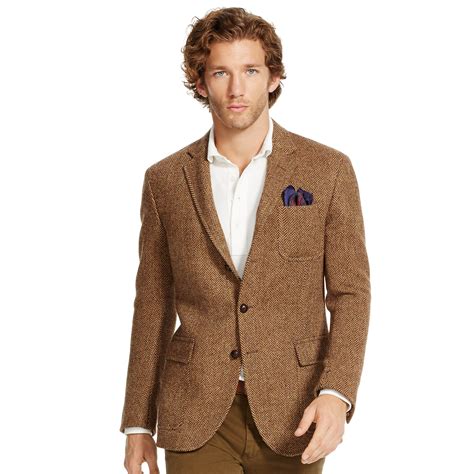 Lyst Polo Ralph Lauren Polo Herringbone Sport Coat In Brown For Men