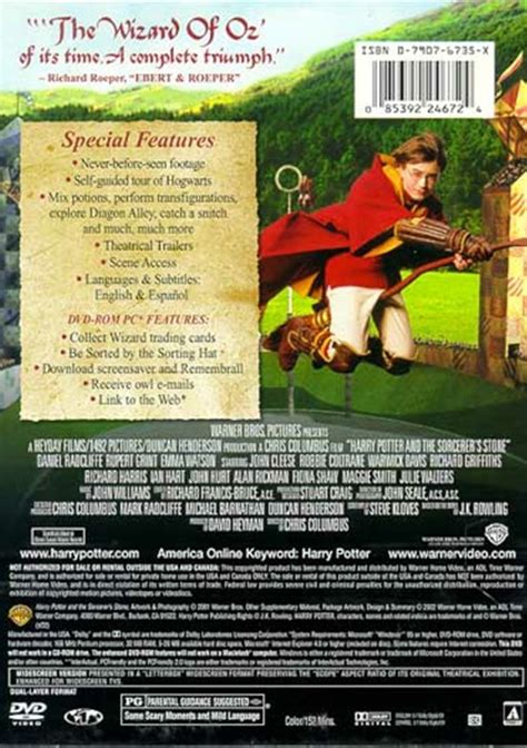 Harry Potter And The Sorcerers Stone Widescreen Dvd 2001 Dvd Empire