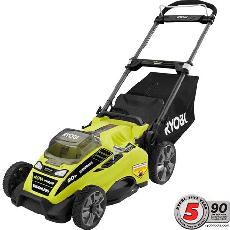 Ryobi In Volt Brushless Lithium Ion Cordless Battery Push Mower