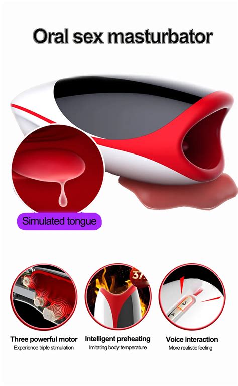 leten male oral masturbator simulating sucking tongue licking sex machine smart heating voice