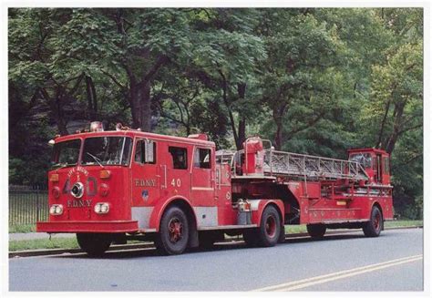Seagrave Tiller Fire Truck Ladder 40 Manhattan New York