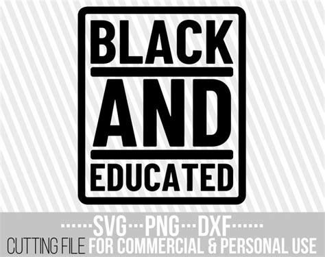 Black And Educated Svg Bae Afro Woman Svg Words Black Etsy