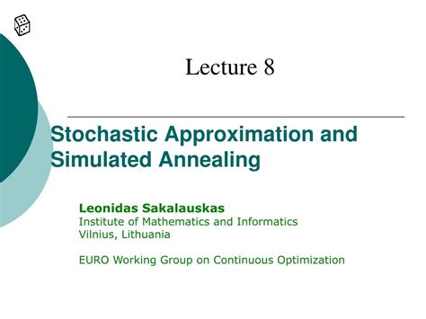 Ppt Stochastic Approximation And Simulated Annealing Powerpoint