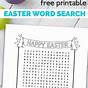 Easter Word Search Printable Worksheet