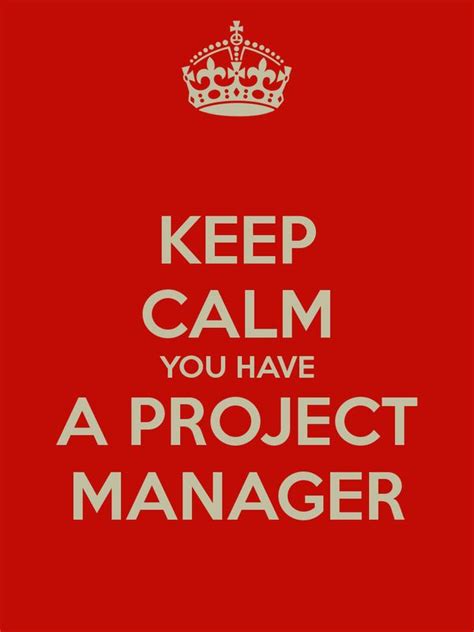 Keep Calm You Have A Project Manager Frases