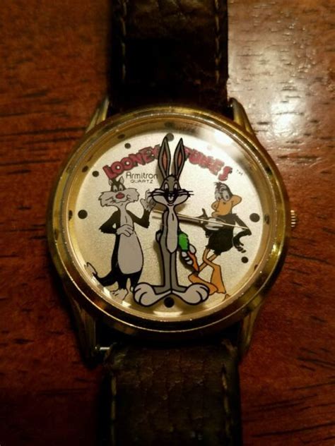 Rare Looney Tunes Bugs Bunny Sylvester And Daffy Duck Watch New