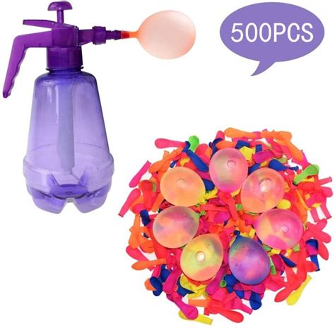 Wgoup Water Balloons Bombs 500 For Kids With Pumping Station 3 In 1