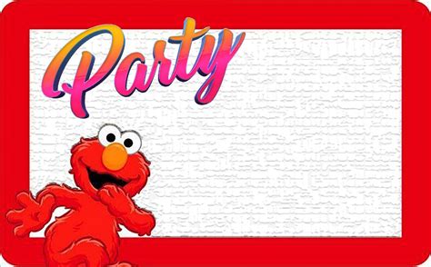 View Elmo Party Invitations Template  Us Invitation Template