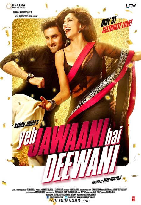 Nonton film yeh jawaani hai deewani (2013) hd sub indo | romance | india | aditya roy kapoor, deepika padukone, evelyn sharma, kalki koechlin, kunaal roy kapur, ranbir kapoor Yeh Jawaani Hai Deewani Movie Posters - XciteFun.net