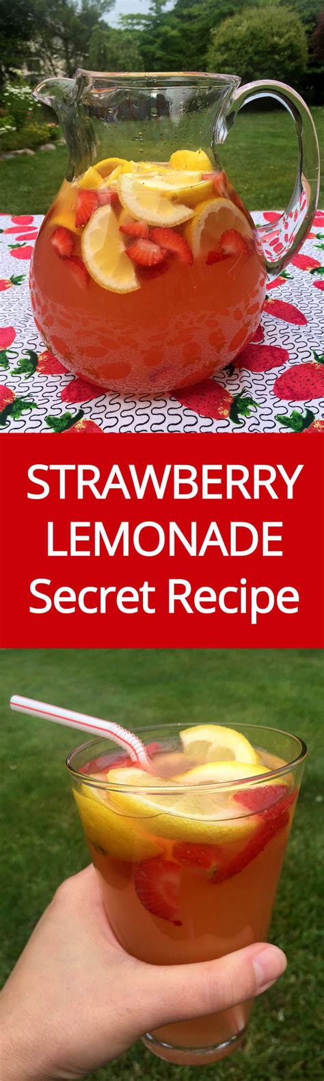 Homemade Strawberry Lemonade Recipe With Freshly Squeezed