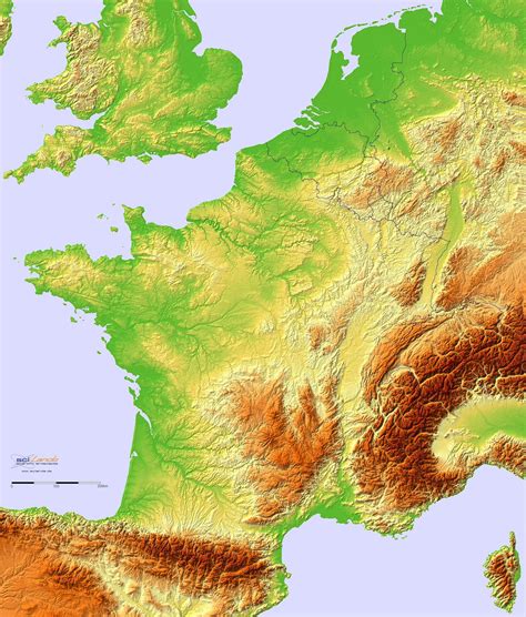 Carta Geografica Della Francia Topografia E Caratteristiche Fisiche