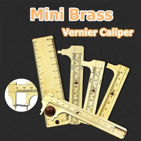 60 120mm High Quality Mini Brass Caliper Pure Copper Vernier Single