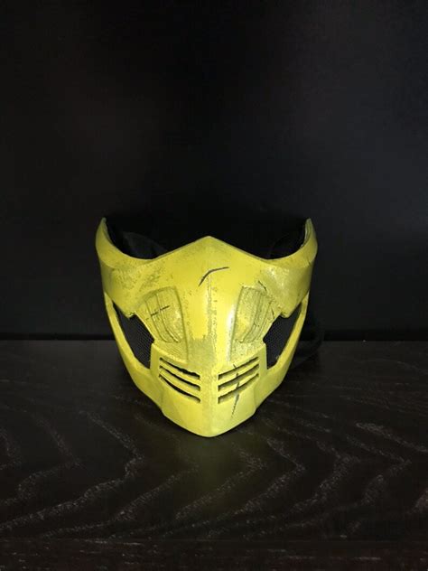 Scorpion Mask From Mortal Kombat X Etsy
