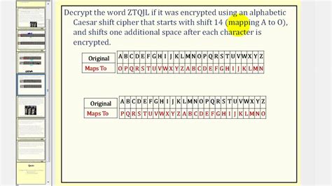 Cryptography is the technique of protecting information by transforming it into a secure format. Cryptography: Caesar Cipher With Shift - YouTube