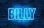 Download wallpapers Billy, 4k, wallpapers with names, horizontal text ...