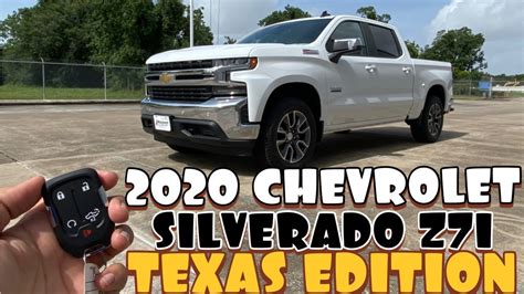 2020 Chevrolet Silverado Z71 Texas Edition Start Up And Review Youtube