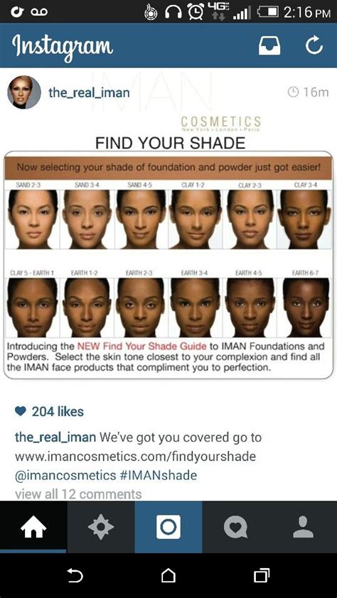 Find Your Shade For All Ethnicities Earth 2 Iman The Selection
